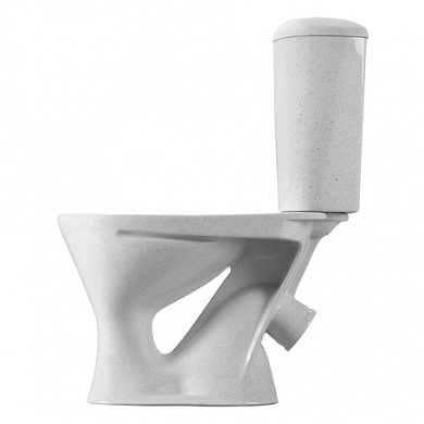 Унитаз-компакт Версия КРАП на белом(косой вып., ниж. подв., 1-реж. арм., сид. полипропилен), SANTERI