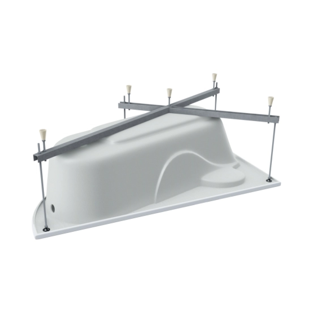 ТРИТОН Ванна Николь правая Экстра 1600х1000х480 на каркасе без панели и сифона