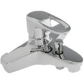 A6001 Смеситель для ванны ACCOONA с коротким изливом латунь/хром (10)