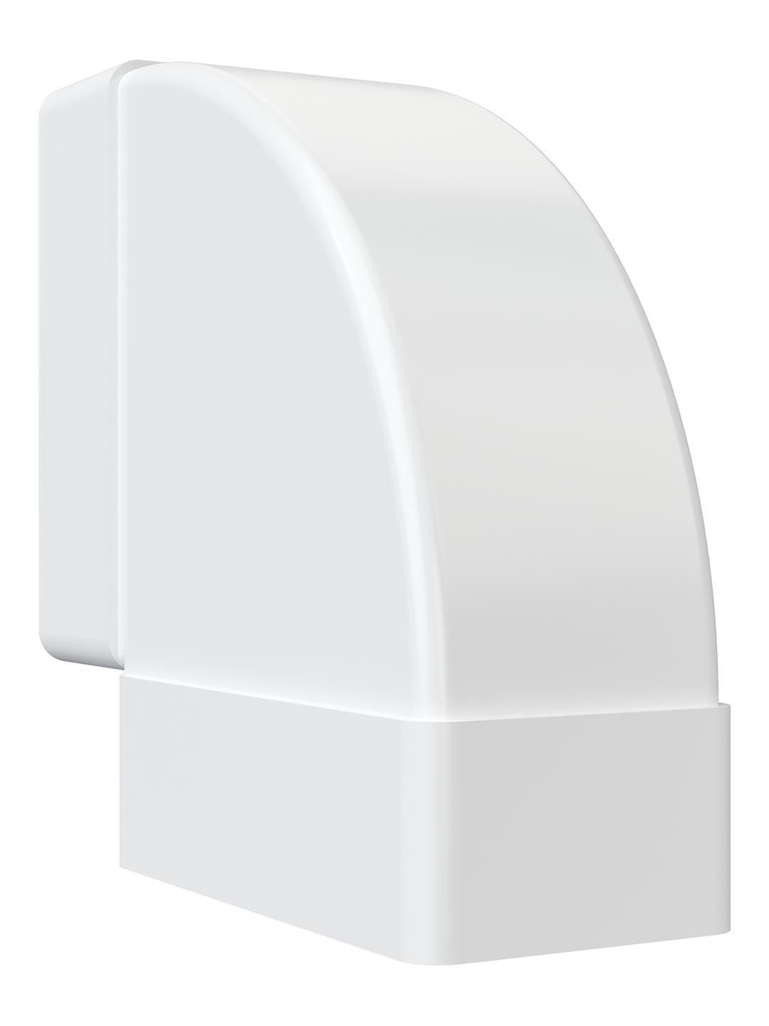 Колено горизонтальное пластик 90° 60х120 ERA 612КГП