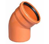 Отвод ПВХ рыжий OSTENDORF 315х45