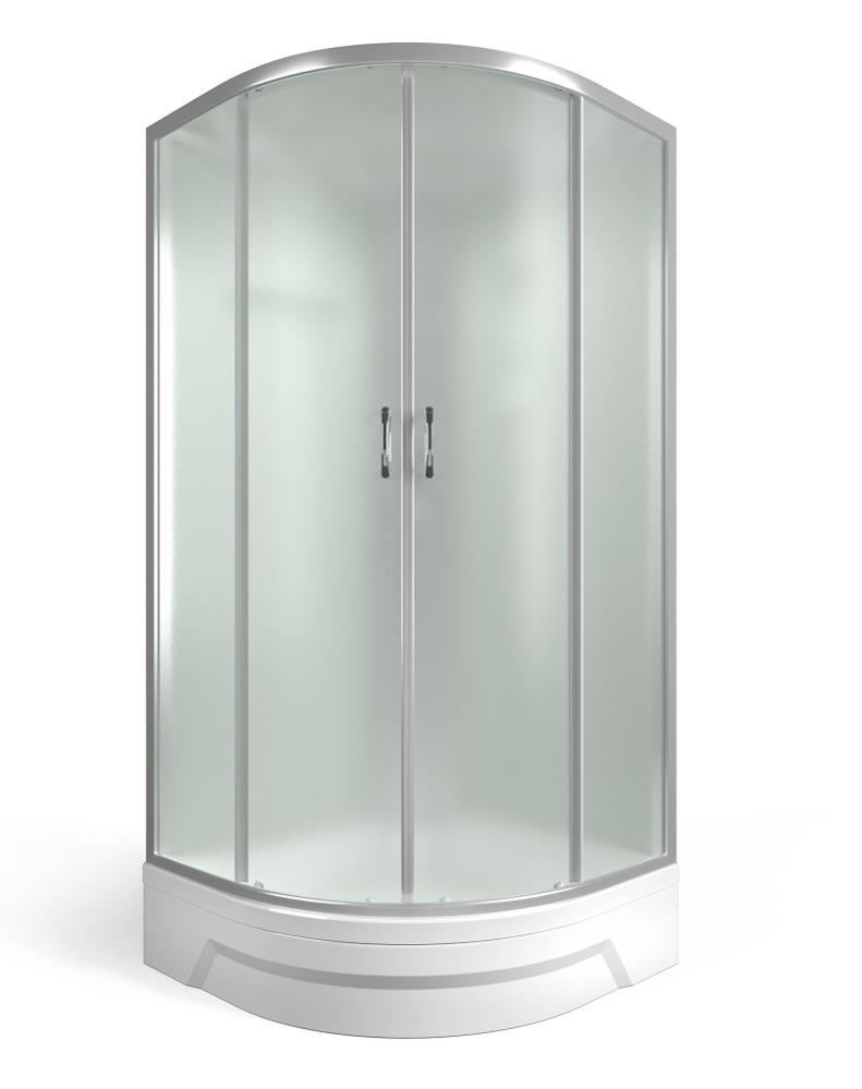 ERLIT Душевая кабина ER350926-C3-RUS 900*900*2260 (без г/м, средний поддон, мат.стекло)