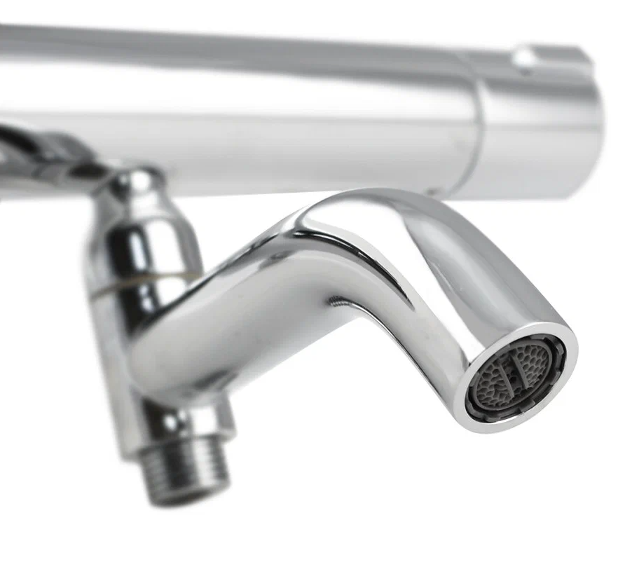 3198 BRIMIX  Смеситель ванна короткий излив с ТЕРМОСТАТОМ корпус ЛАТУНЬ