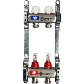 Коллекторная группа с расходомерами  2 вых. STOUT (SMS 0917 000002)