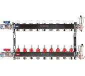 Коллектор из нержавеющей стали в сборе с расходомерами 9 вых. ROMMER RMS-1210-000009