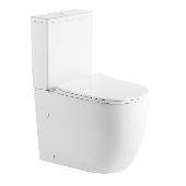 Унитаз напольный BILBAO белый, безоб. TORNADO,сиденье slim дюро,soft close IBERICA BLANCA