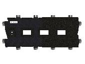 Модульный коллектор MK-60-5DU.EPP с термоизоляцией до 60 кВт, магистраль G 1″, 2+2+1 контура G 1″