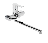 A7108 Смеситель для ванны ACCOONA с длинным изливом 300мм дивертор в корпусе латунь/хром (10)