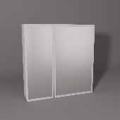 Неаполь 600 зеркальный шкаф 2 створки, АВК