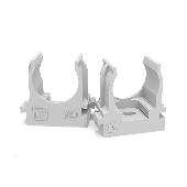 Крепеж-клипса для труб для монтажного пистолета серая в п/э д20 (100шт/уп) Промрукав