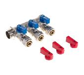 TIM Коллектор с шар.кран. 3/4