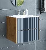 Диана 65 тумба (Дк/З) Графит + умывальник PIANO 75, SANFLOR