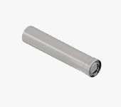 Труба конденсационная Ø60/100 длина 0,25 м  м/п PP-FE ROMMER (RCA-8610-000250)