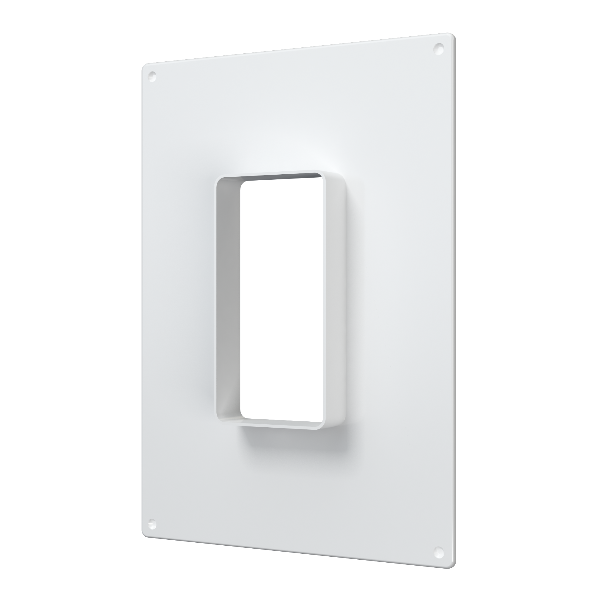 Площадка торцевая вертикальная 180х250 фланец 60х120  пластик ERA 612ПТВ