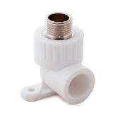 PPR Угольник комбинированный с креплением НР L25*3/4M TIM (60/5) Tpp3038.0.02503s