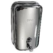 615 BRIMIX Дозатор жидкого мыла настенный сглазком из нерж.стали 1000 мл