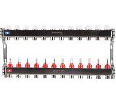 Коллектор из нержавеющей стали с расходомерами 12 вых. ROMMER RMS-1200-000012