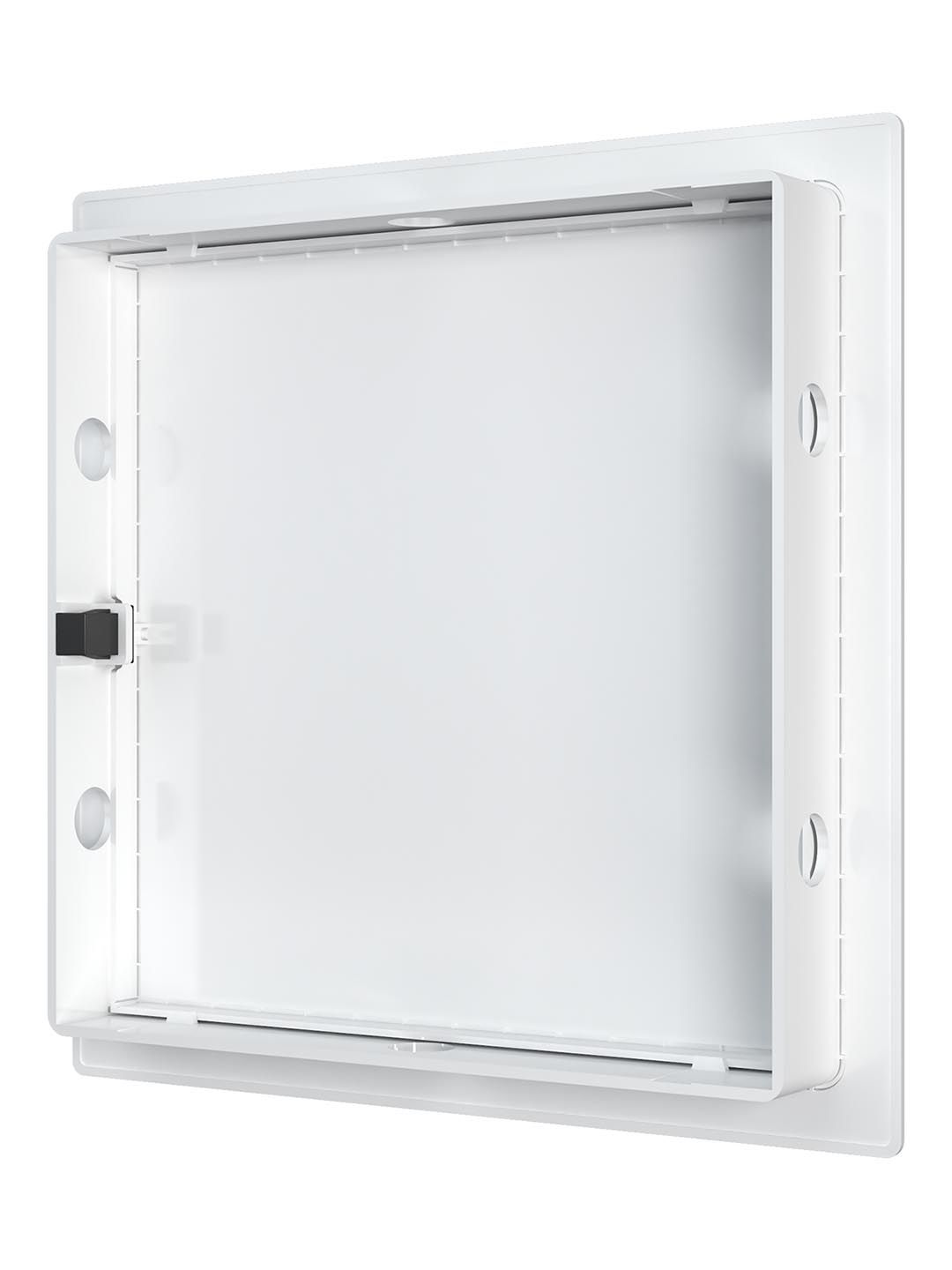 Люк ревизионный LN фланец 100х100 нажимной 120х120 пластик EVECS L1010N