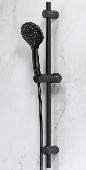 Душ.комплект: ручной душ 1 функция d 110 мм, штанга 700, шланг 1750 мм, ЧЕРНЫЙ F0190022 Gem, AM.PM