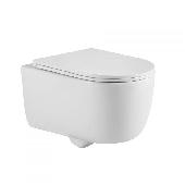 Унитаз подвесной Tornas Rimless(гориз вып,сид дюро Tornas Slim SO, м/лифт,быстросъем) 082137, BERGES