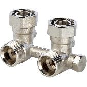 Узел нижнего подключения радиатора, угловой 3/4, для однтр. с байпасом STOUT SVH-0003-000020 (1/40)