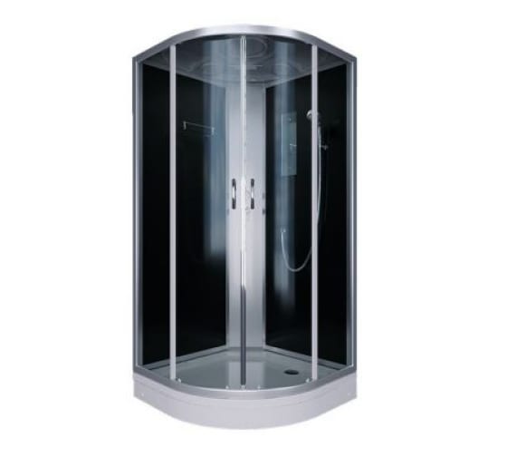 ERLIT Душевая кабина ER3510P-C4-RUS 100*100*215 (без г/м, низ.поддон, тонир.стекло)