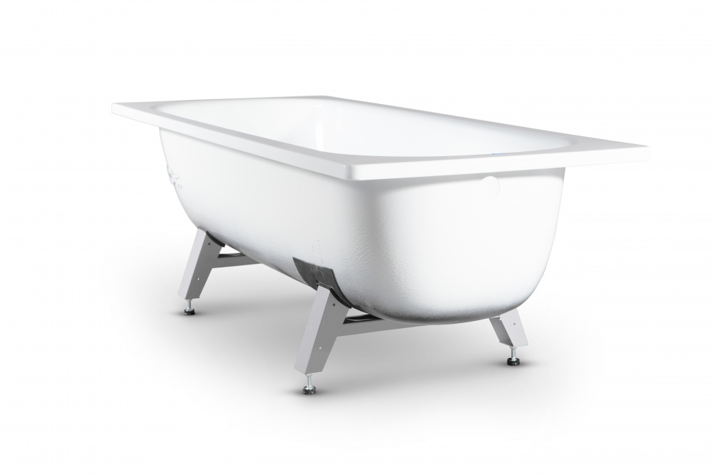 Ванна стальная DONNA VANNA 160*70*40 с опорной подставкой, белая орхидея, ВИЗ