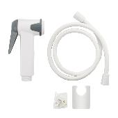 2044 MAK Набор для бидe гигиенический АБС пластик белый + хром