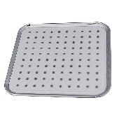 6043 GFmark Лейка большая, тропический душ, квадратная, белая с хромом