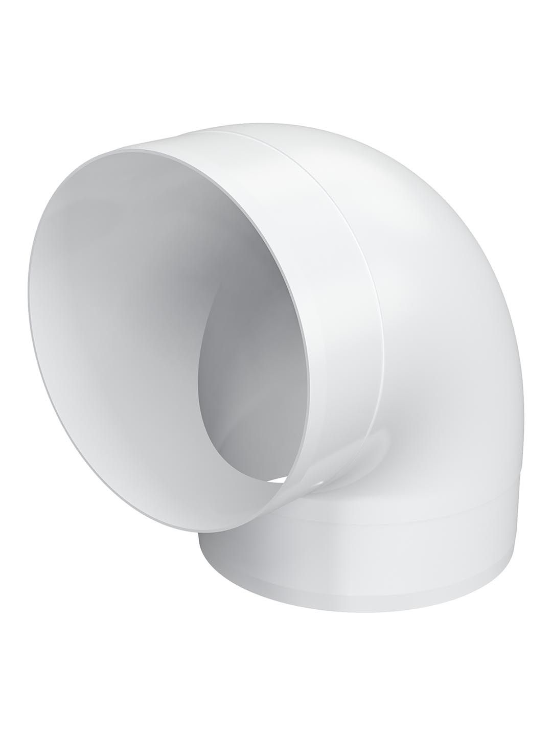 Колено круглое пластик 90° D125 ERA 12,5ККП