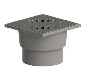 Трап нерег верт/вып гидр/затв Дн110 чуг/реш 150х150мм ТатполимерТП-104.110-150VPHs¶