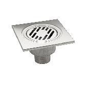 CАНАКС Трап из нержавеющей стали 150х150 вертикальный выход 50мм 00022