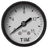 Манометр 50/10 х 1/4 аксиальный (задний) TIM (60) Y-50Т-16bar
