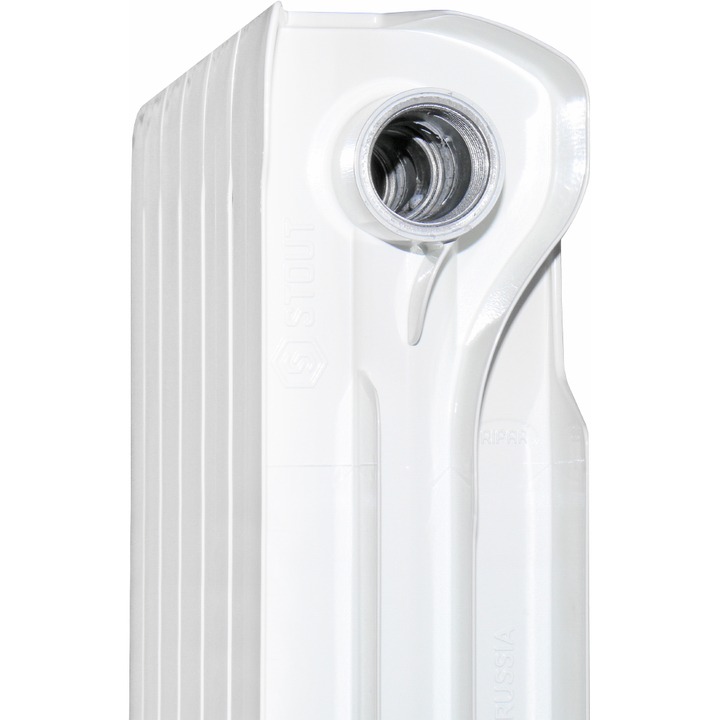 Радиатор биметалл. STOUT VEGA 500  4 секции SRB-1310-050004 бок. подключение