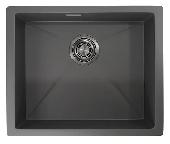 Мойка кухонная сталь GR-5445U ГРАФИТ МАТОВЫЙ Granula (мет. сифон), GRANULA