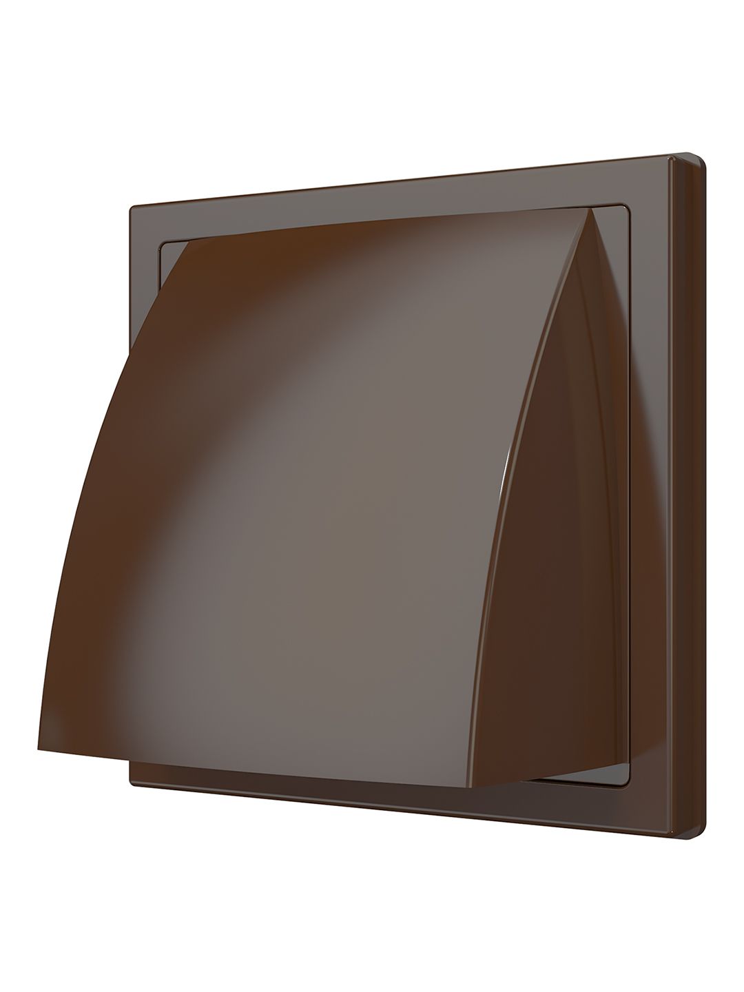 Выход стенной вытяжной с обратным клапаном 150х150 с фланцем D100 кор.1515К10ФВ кор