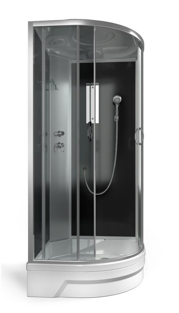 ERLIT Душевая кабина ER350926-C4-RUS 900*900*2260 (без г/м, средний поддон, тонир.стекло)