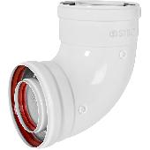 Коакс.отвод Ø60/100 - 90° м/м STOUT (SCR-6010-000190)