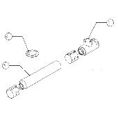 Коаксиальный  патрубок для дымохода 80/125 в шахте  PROTHERM  0020199387