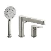 9190 MAGNUS Смеситель на борт акриловой ванны  шаровый из нержавеющей стали