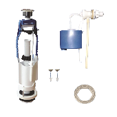 Арматура к бачку Уклад кноп уклад хром б/подвод D40 (АБ 68.54.14.3) (20)