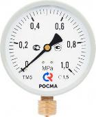 Манометр РОСМА ТМ-510Р.00 0-16 КГС/СМ2 КЛ.1,5 М20Х1,5 радиальный (нижний) 100м