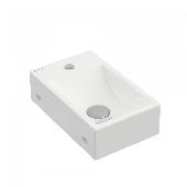 Раковина накладная Small 37х23 см, без отверстия под смеситель справа 182010, BERGES