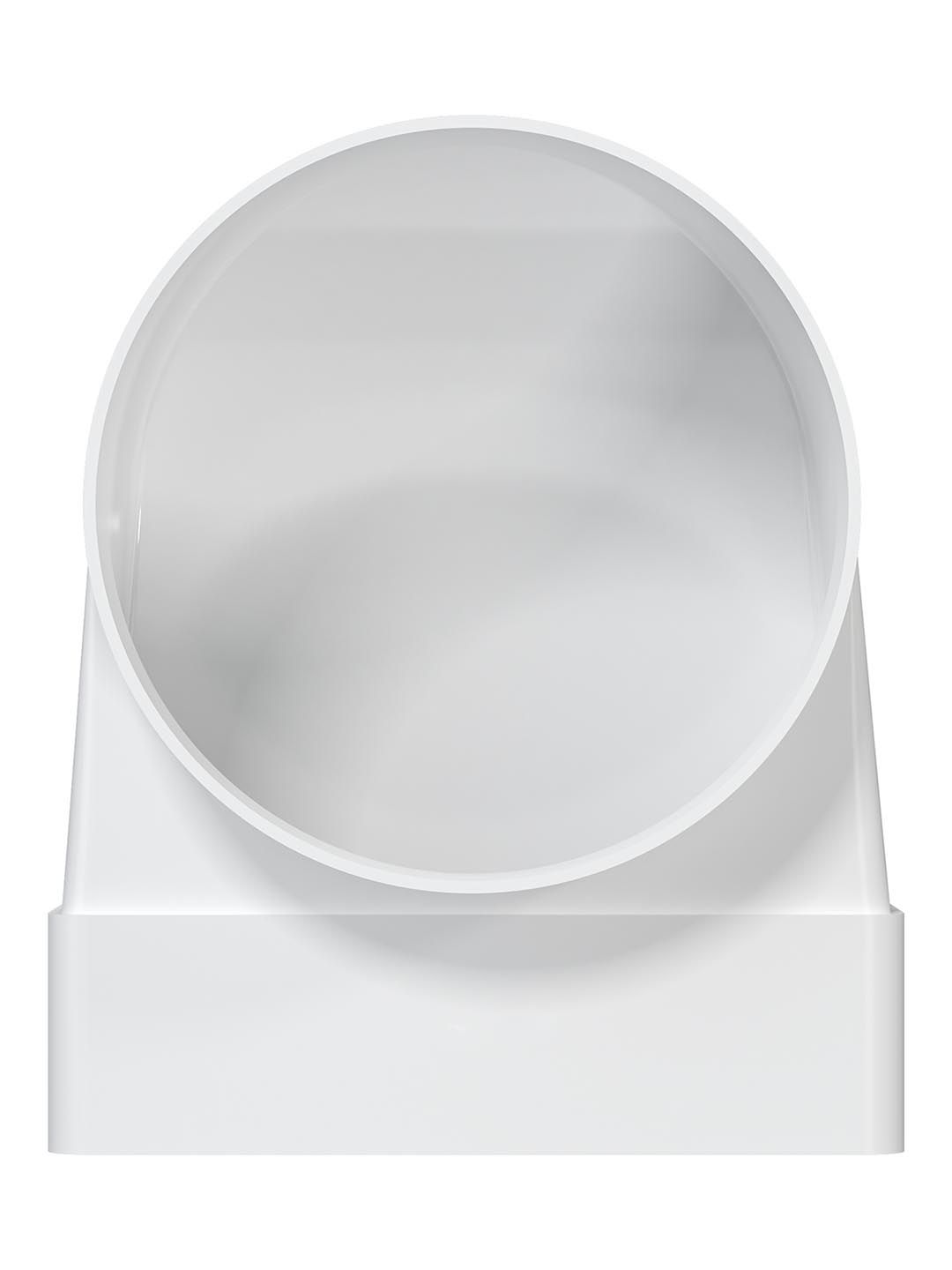 Переходник СККП D100 90° 55х110 пластик ERA 511СК10КП