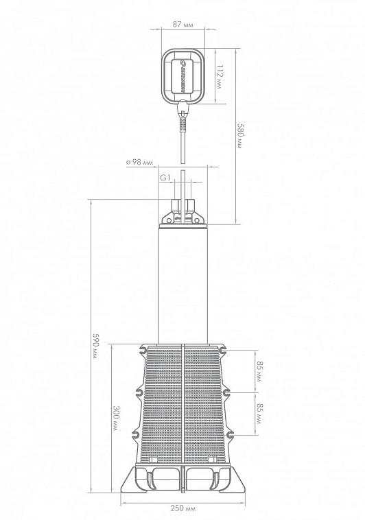 Насос погр. ДЖИЛЕКС ВОДОМЁТ ПРОФ 55/50 А дф 6550