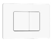 Клавиша смыва 246*165мм, нерж.сталь БЕЛАЯ МАТОВАЯ INOX-C, Iberica Blanca