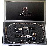 2055 MAGNUS Набор гигиенический для бидэ ХРОМ  (шар.кран + лейка + шланг)