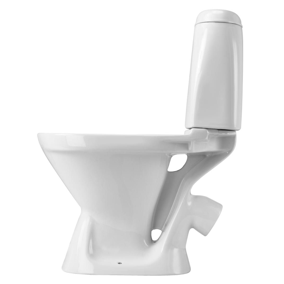 Унитаз-компакт РИМИНИ (косой выпуск, ниж.подводка, 1-кн. арм., сид. п/п) 1.WH11.1.758, САНТЕК