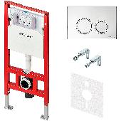 Комплект TECEspring.панель смыва с круглыми кнопками, хром глянцевый (S955102)