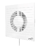 Вентилятор накладной E D100 сетка обр.клапан шнурок ERA